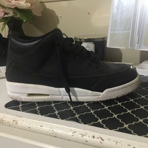 Youth Black Jordan 3 Retro Sneakers